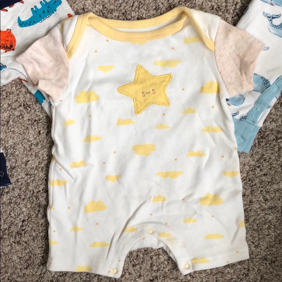 0-3 Month Onesies and Crib Shoes - Picture 4 of 5